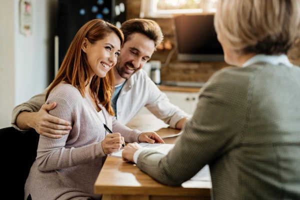 Clients during a free initial assessment about our other legal services at Axis Solicitors.