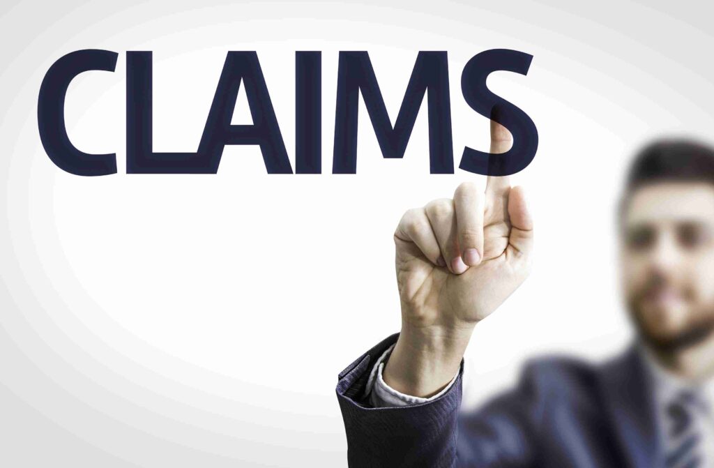 In the image it can bee seen the the different types of claims are being calculated