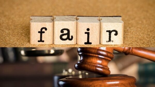 (In the image it can be seen that an emphasis is being laid upon fairness of the remote hearings) 
