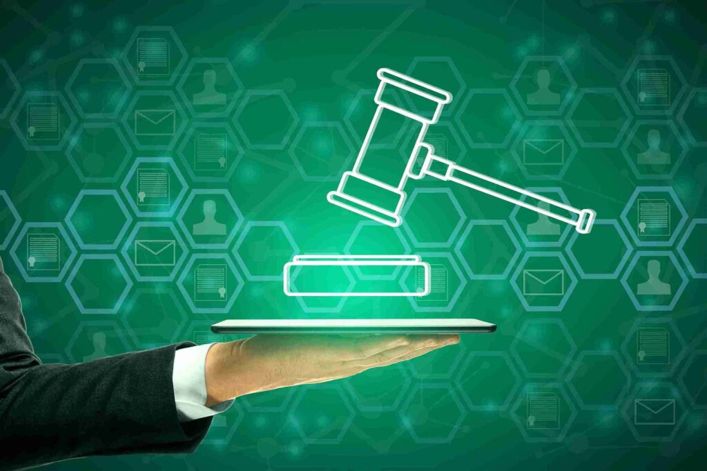 In the image it can be seen a link is being shown between Civil litigation and AI.
