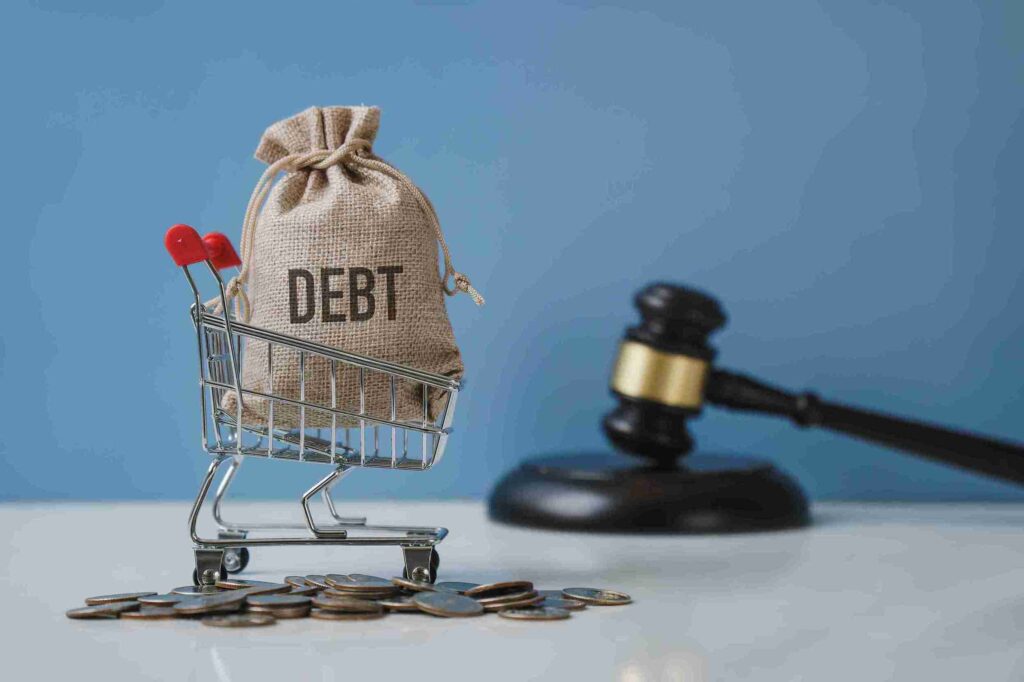 In the image the concept of debt recovery can be seen clearly showcased.