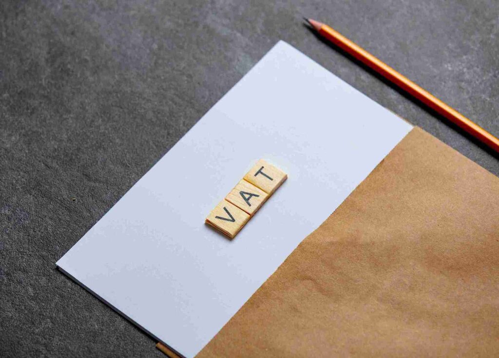 The image the emphasis for registration for VAT can be seen clearly