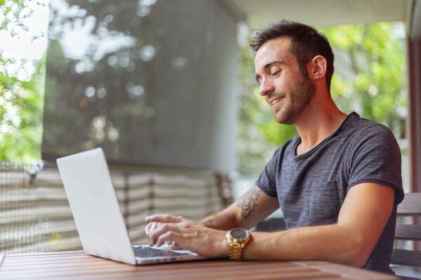 (The Image shows a man peacefully handling a letter before claim)