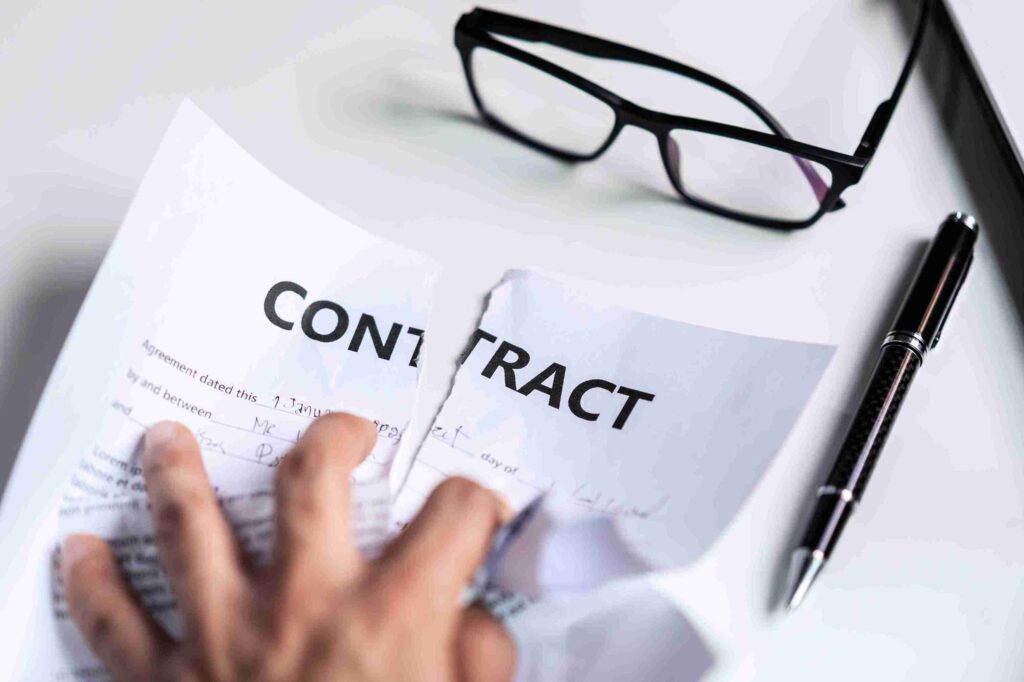 In this image, solicitor can be seen Resolving a Complex Contract Dispute
