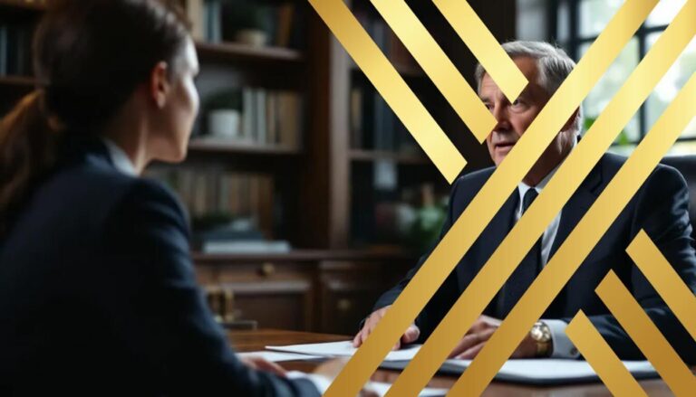 Applying to the EU Settlement Scheme l What You Need to Know? The image depicts a person sitting in a lawyer's chamber, engaged in a discussion about the EU Settlement Scheme, focusing on topics such as settled status and the application process for EU citizens living in the UK. The lawyer appears to be explaining the implications of pre settled status and the rights of eligible family members under the scheme