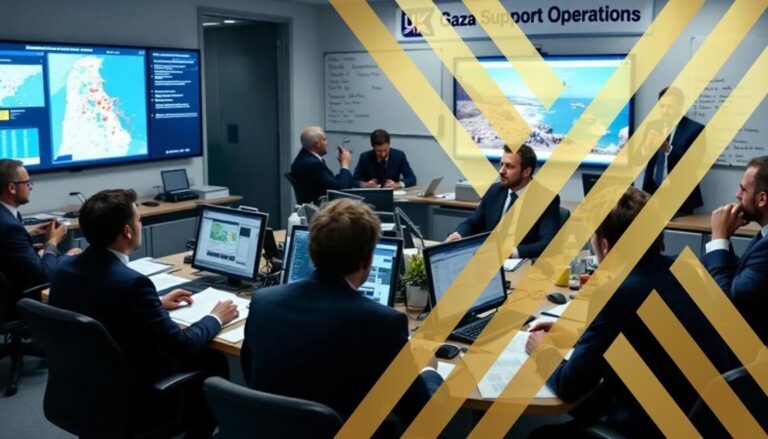 How UK Agencies Coordinate Gaza Exit and Visa Support The image depicts UK agencies actively engaged in providing consular assistance to foreign nationals seeking to leave Gaza.