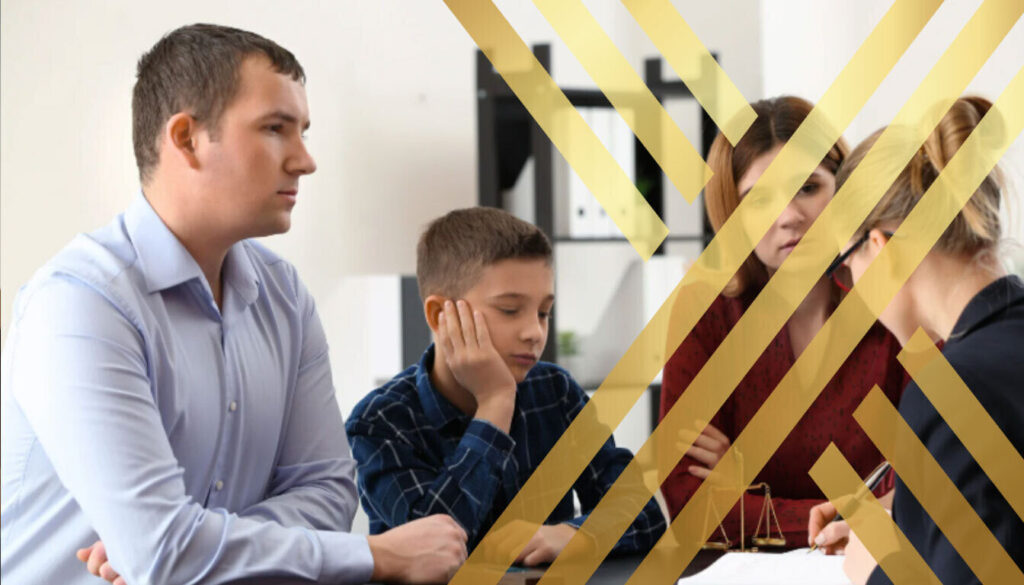 Parents and child seeking child custody UK advice from a solicitor