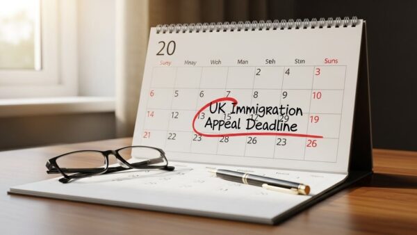Calendar highlighting UK immigration appeal deadlines and time limits