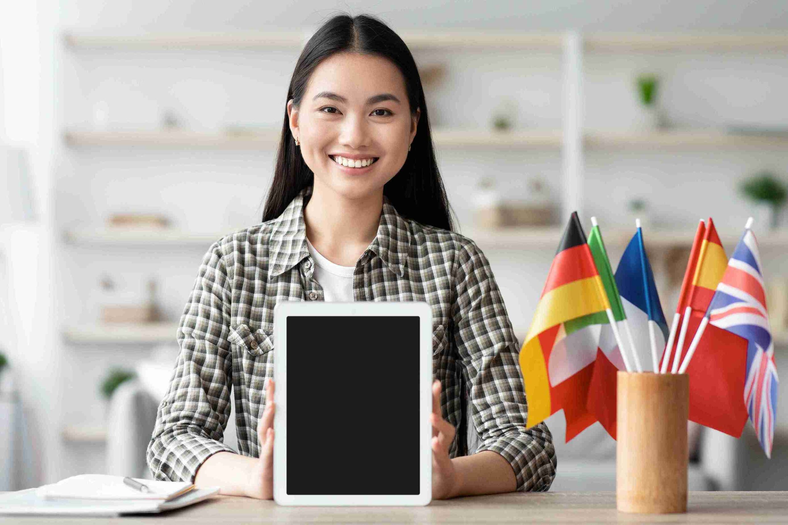 A visual guide illustrating a year-long plan for language learning, with key strategies and milestones highlighted.