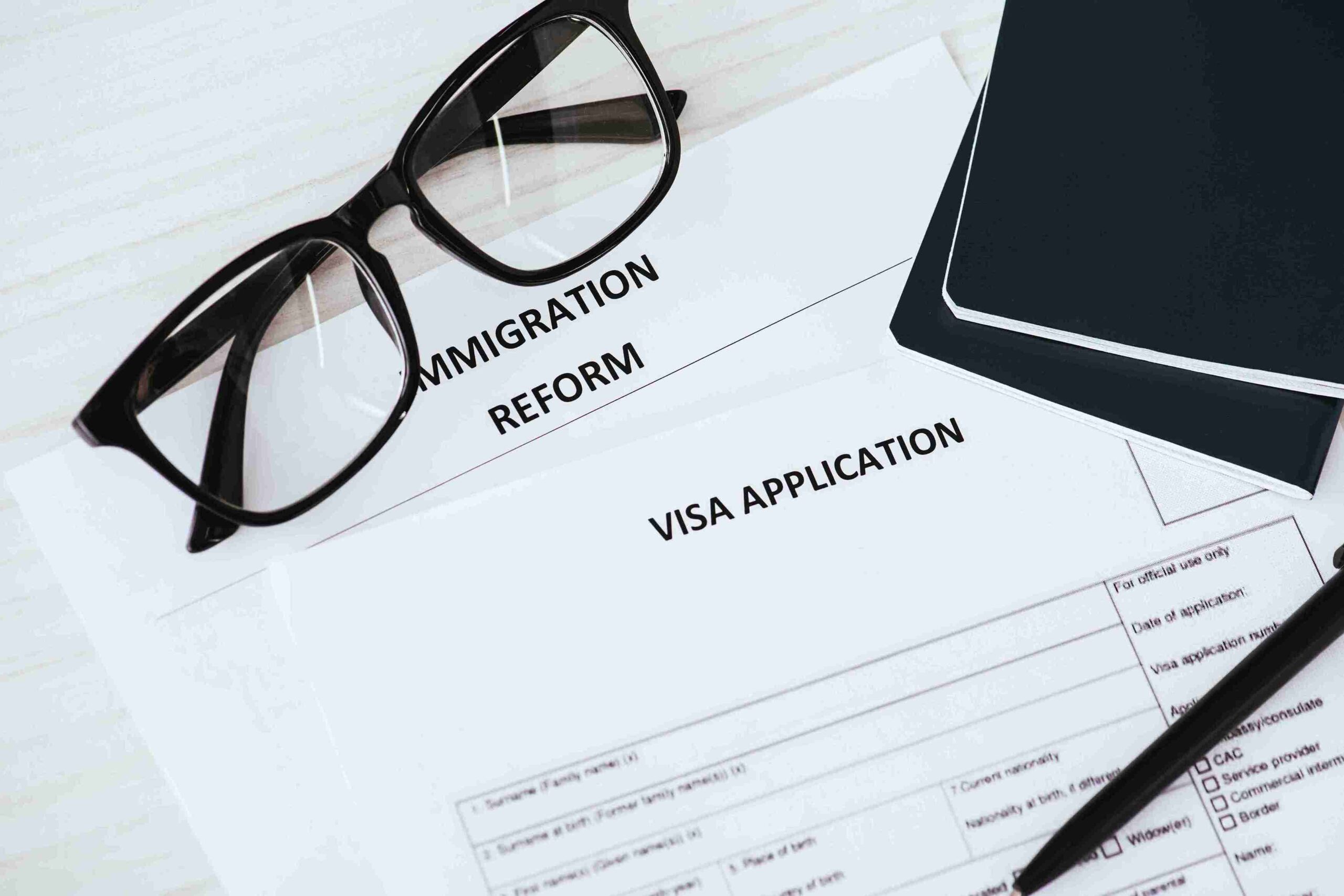 Visa application form for Morocco Spouse Visa, featuring sections for personal information and supporting documents.