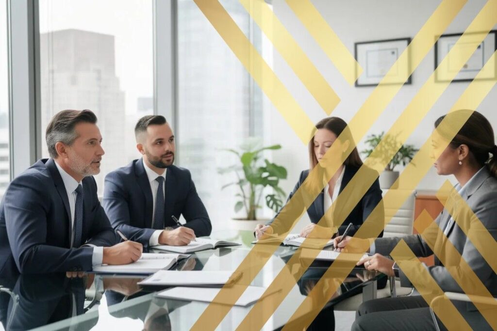 A professional civil litigation solicitor Birmingham team is engaged in a meeting with a client, discussing various legal matters and strategies for resolving disputes.